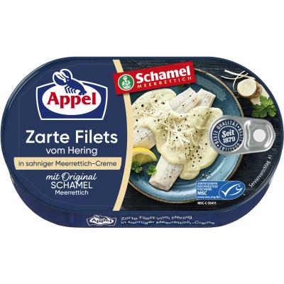 Appel MSC Heringsfilets in sahniger Meerrettich-Creme 200g