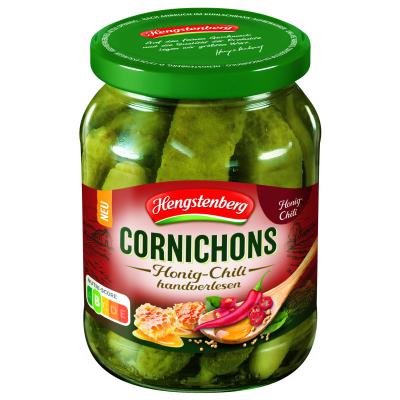 Hengstenberg Cornichons Honey-Chili 370ml