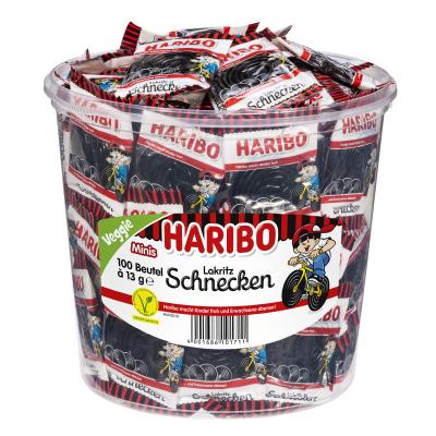 Haribo Licorice Snails 1300g