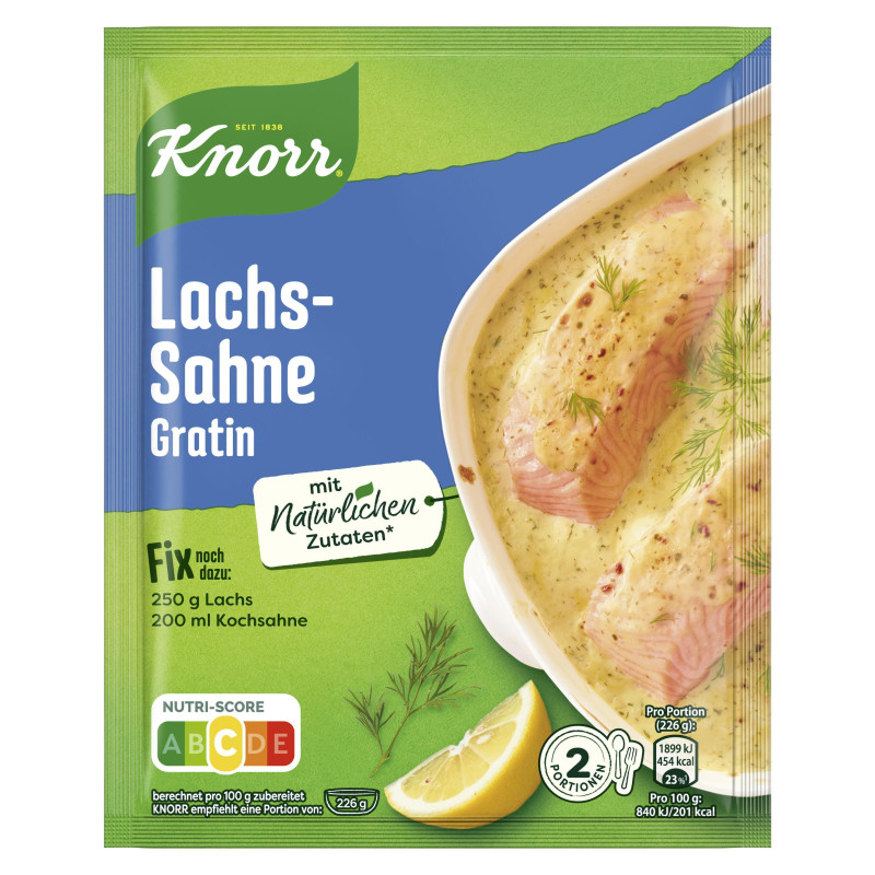 Knorr Fix Lachs-Sahne Gratin 28g