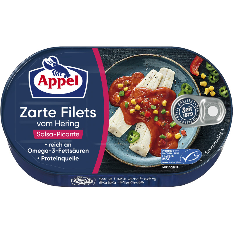 Appel MSC Heringsfilets Salsa-Picante 200g DS