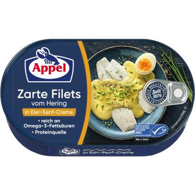 Appel MSC Herring Fillets Egg-Mustard Cream 200g