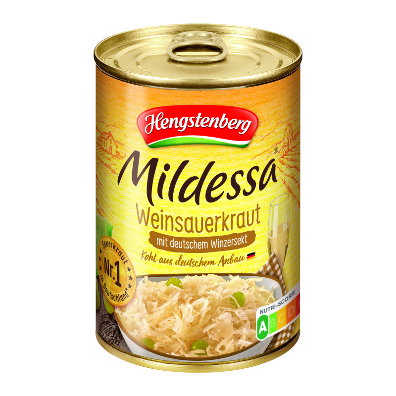 Hengstenberg Mildessa Weinsauerkraut mit dt. Winzersekt 425ml