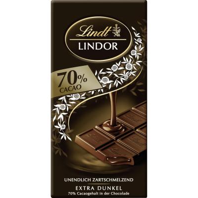 Lindt LINDOR Tafel 70 % --- 100g