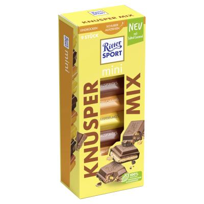 Ritter Sport Mini 9er Knusper Mix Turm 150G