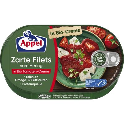 Appel MSC Herring fillets in organic tomato cream 200g