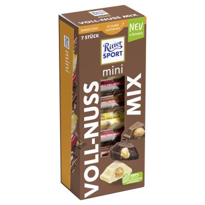 Ritter Sport Mini 7er Voll-Nuss Mix Turm 116G