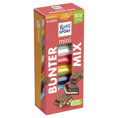 Ritter Sport Mini 9er Bunter Mix Turm 150G