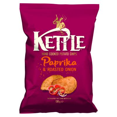 KETTLE CHIPS PAPRIKA ROAST ONION 130g