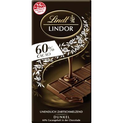Lindt LINDOR Tafel 60% Promo 100g