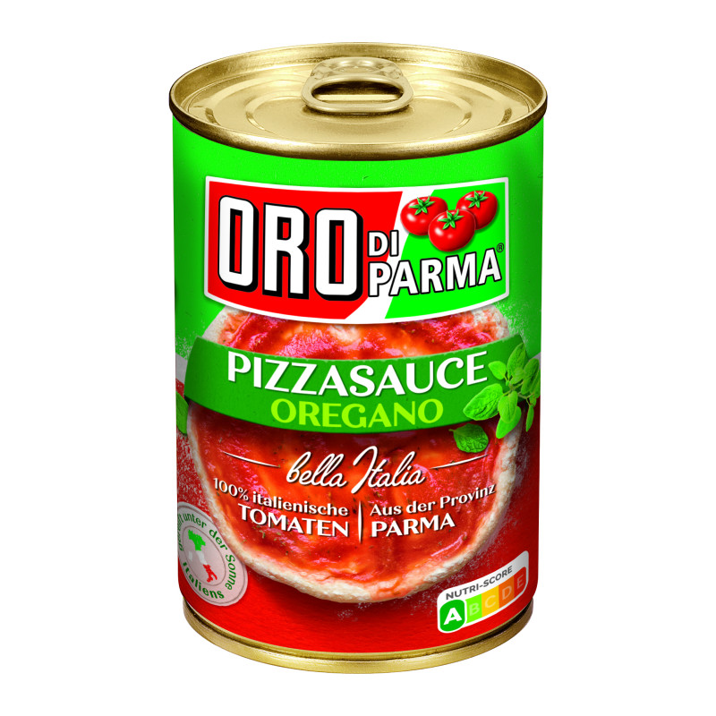 ORO DI PARMA PIZZA SAUCE OREGANO, 425 ml Dose 400g