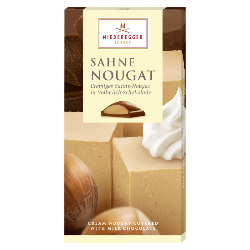 Niederegger Nougat Tafel-Schokolade Sahne 100g