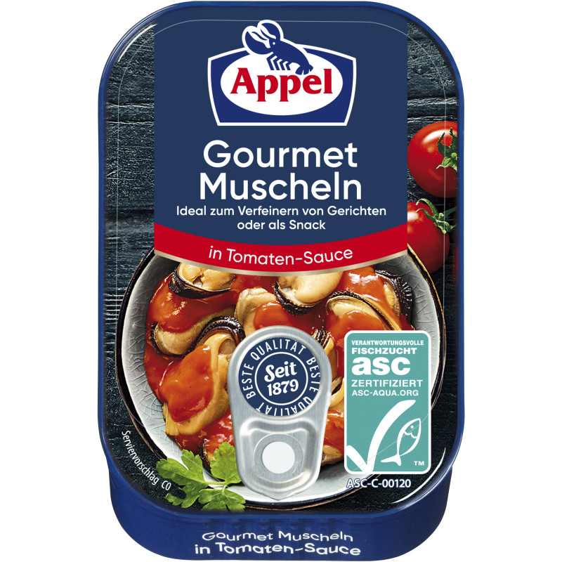 Appel ASC Muscheln Tomaten-Sauce 100g