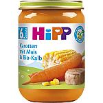 HiPP Carrots with Corn and Organic Veal 190g