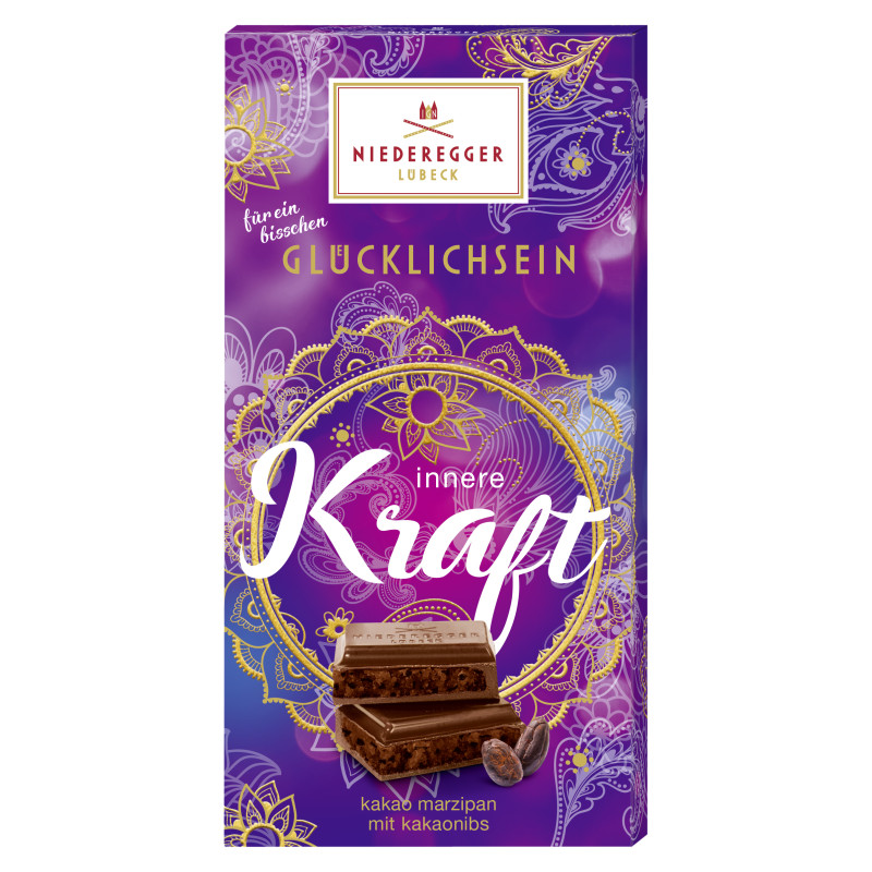 Niederegger Marzipan Tafel-Schokolade Glücklichsein "Kraft" 110g