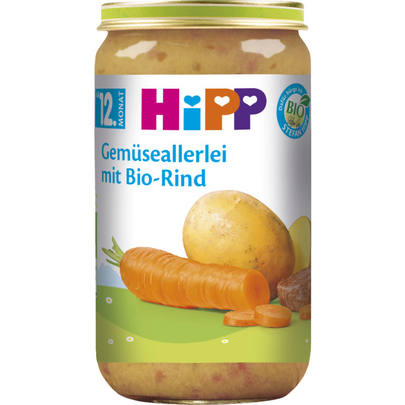 HiPP Karotten m. Kartoffeln u. Bio Rind 250g