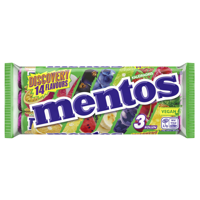 MENTOS DISCOVERY 3-PACK 112.5g