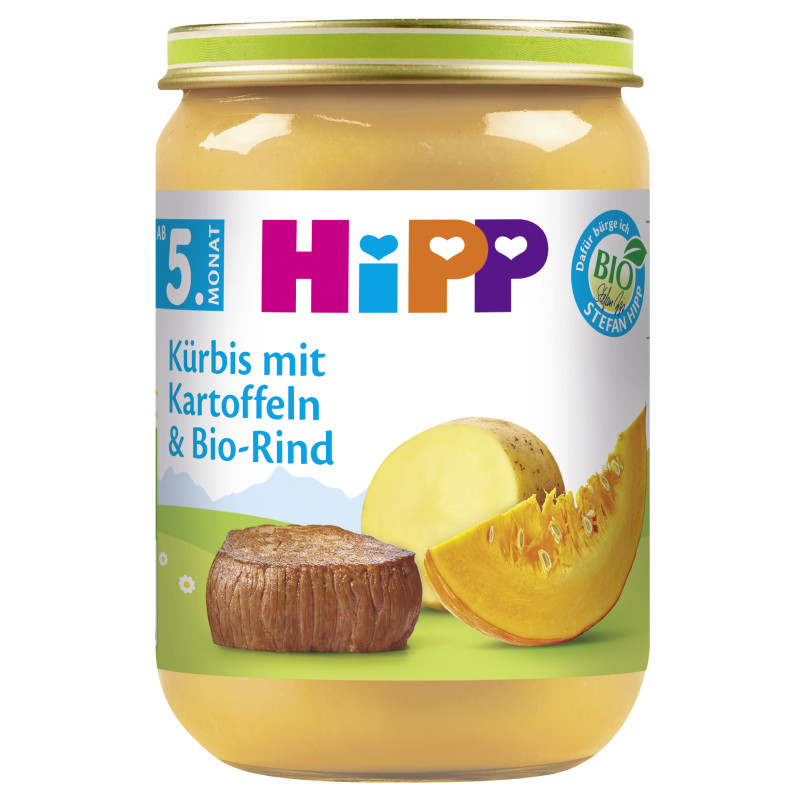 HiPP Pumpkin with Potatoes and Organic Beef 190g