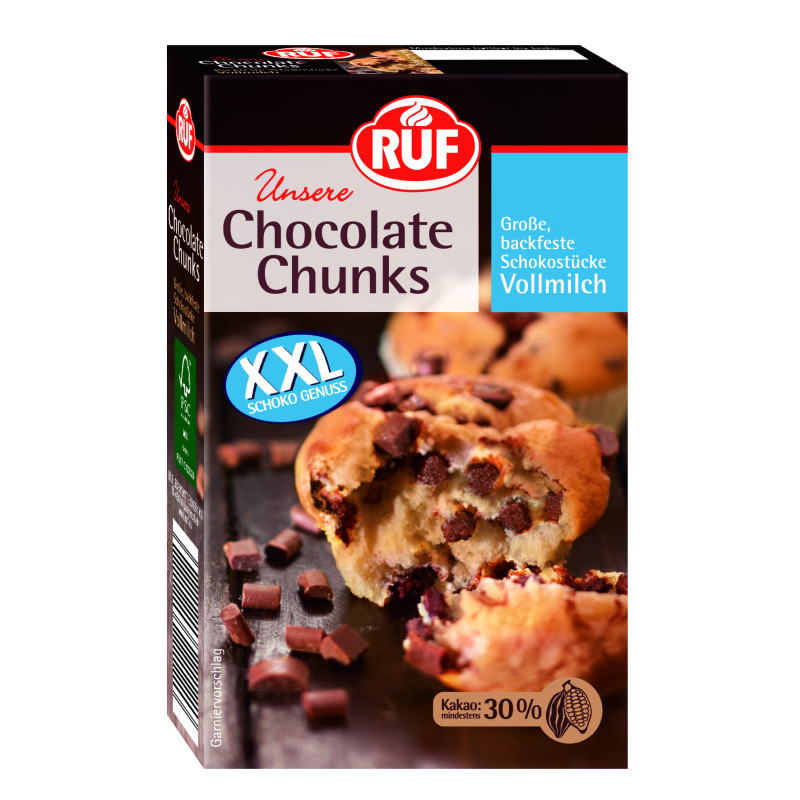 RUF Chocolate Chunks Vollmilch 100g