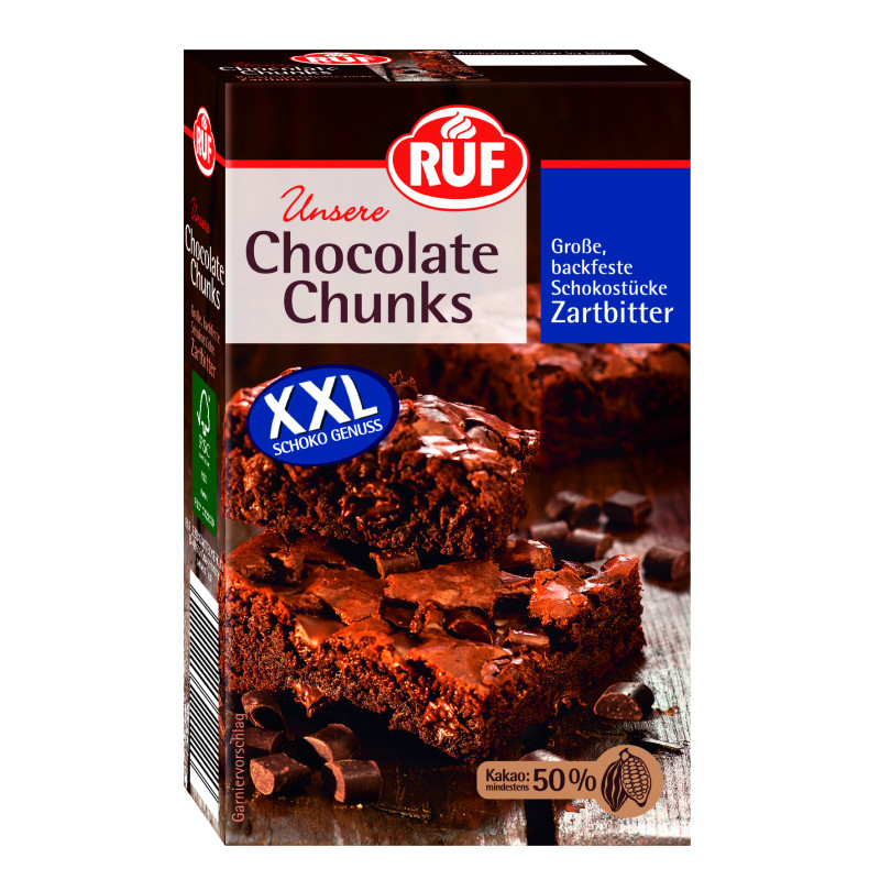 RUF Chocolate Chunks Zartbitter 100g