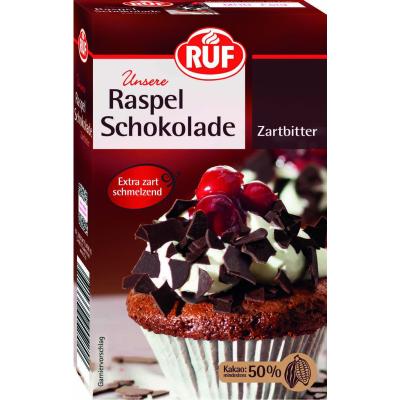 RUF Raspel Schokolade Zartbitter 100g