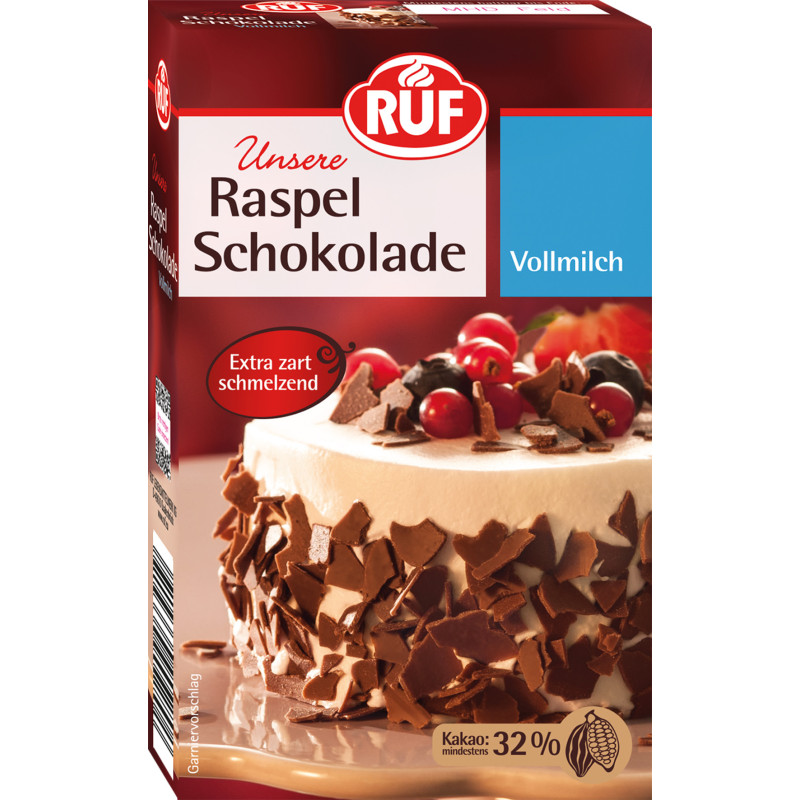 RUF Raspel Schokolade Vollmilch 100g