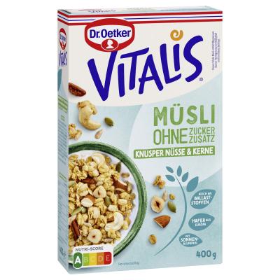 Dr. Oetker Vitalis O. Zuckerzusatz Knu. Nüsse&Kerne 400g