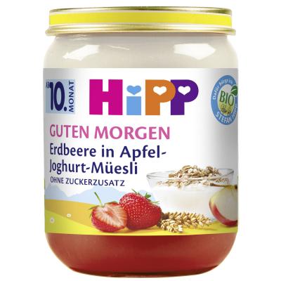 HiPP Bio Guten Morgen Erdbeere in Apfel-Joghurt-Müesli, 160g