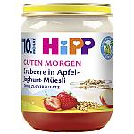 HiPP Bio Good Morning Strawberry in Apple Yogurt Muesli, 160g