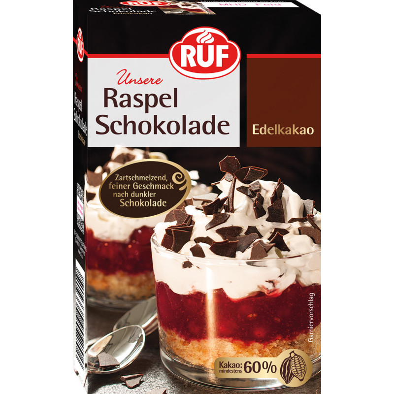 RUF Raspel Schokolade Edelkakao 100g