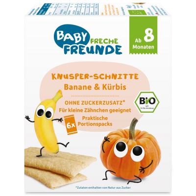 Cheeky Friends Organic Crispy Slice Banana & Pumpkin 84g