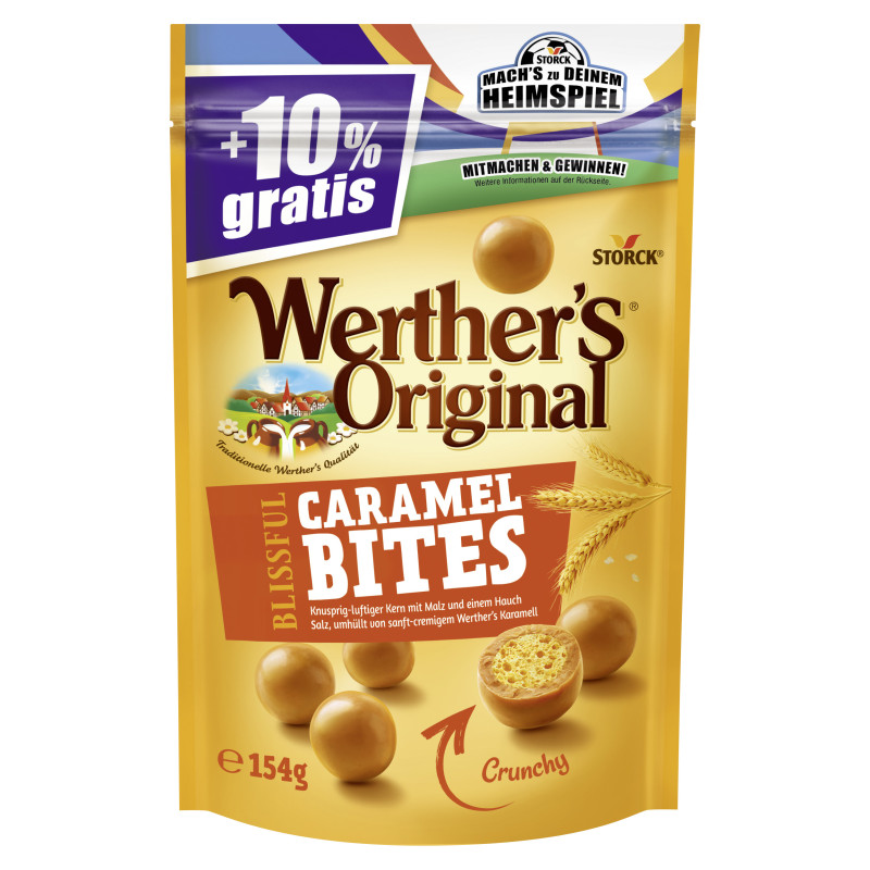 Werther’s Original Blissful Caramel Bites Crunchy 154g