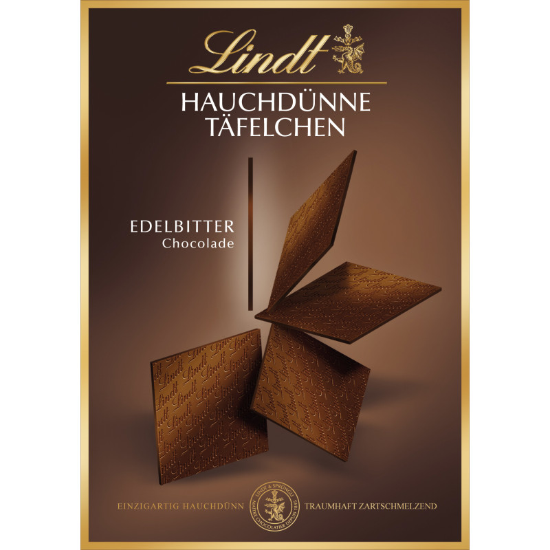 Lindt Hauchdünne Täfelchen Edelbitter 125g