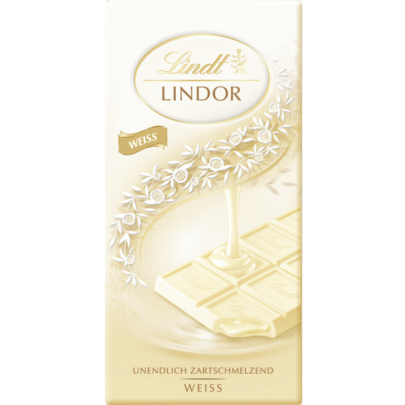 Lindt LINDOR Bar White 100g