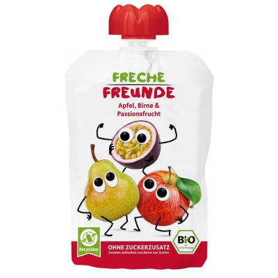Cheeky Friends Organic Pouch Apple, Pear & Passion Fruit 100g