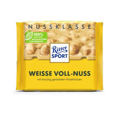 Ritter Sport Nuss Klasse Weisse Voll-Nuss Tafel 100g