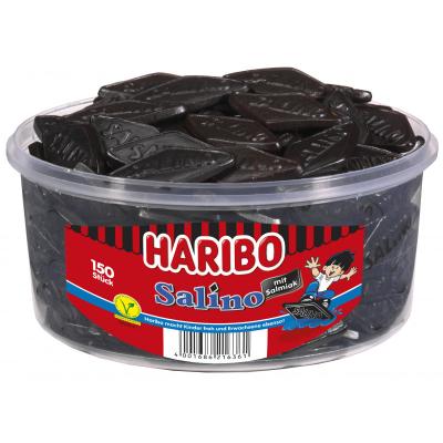 Haribo Licorice Salino 1 Can 150 Pieces = 1200g