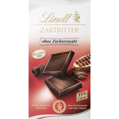 Lindt Zartbitter ohne Zuckerzusatz (100g)