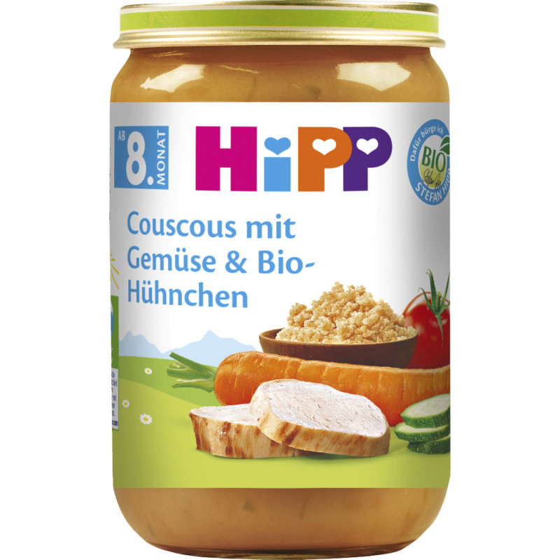 HiPP Couscous with Vegetables and Organic Chicken 220g