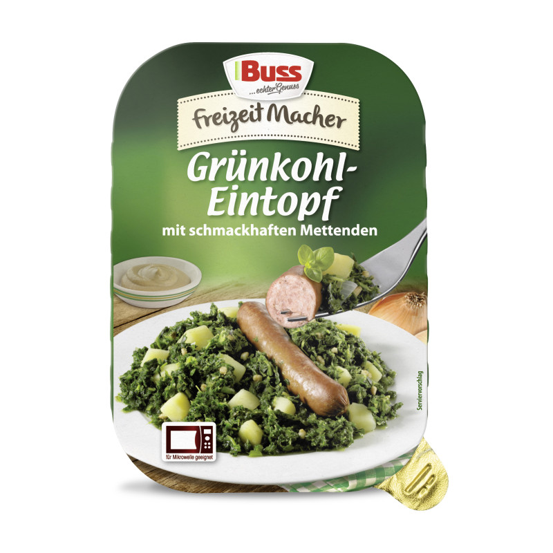 Buss Kale Stew with Tasty Sausages 300g