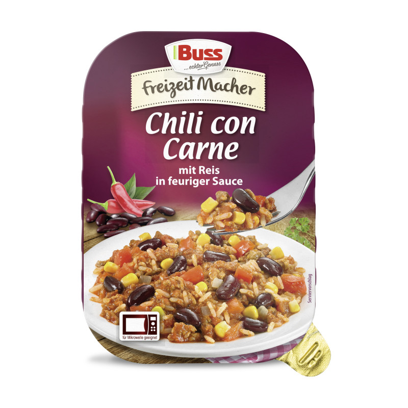 Buss Chili con Carne with Rice in Fiery Sauce 300g