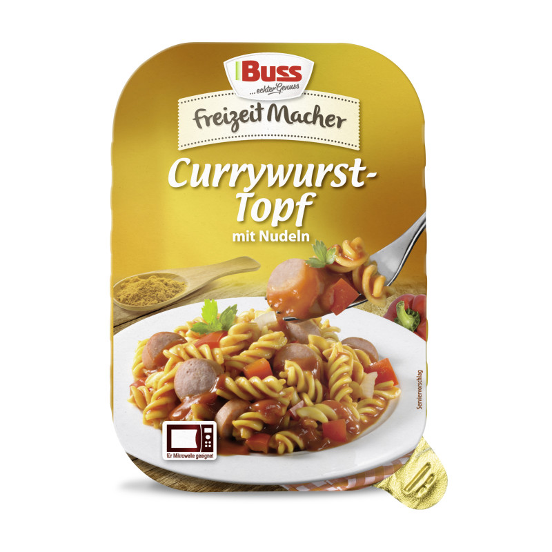 Buss Currywurst-Topf mit Nudeln 300g