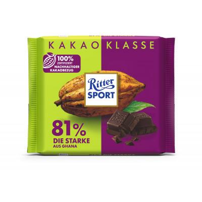 Ritter Sport Kakao Klasse 81% Die Starke á 100g