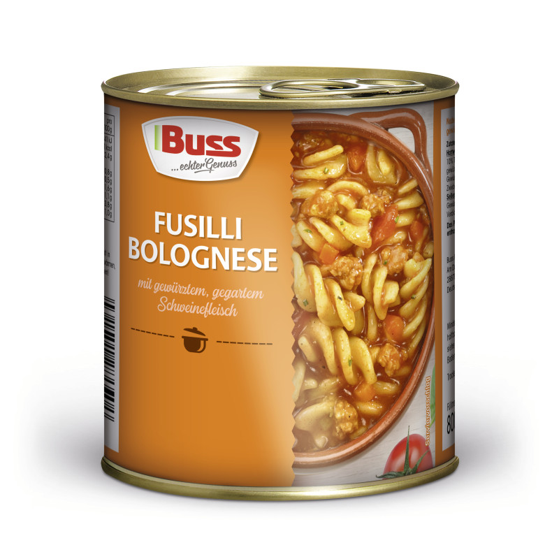 Buss Fusilli Bolognese Buss 800g