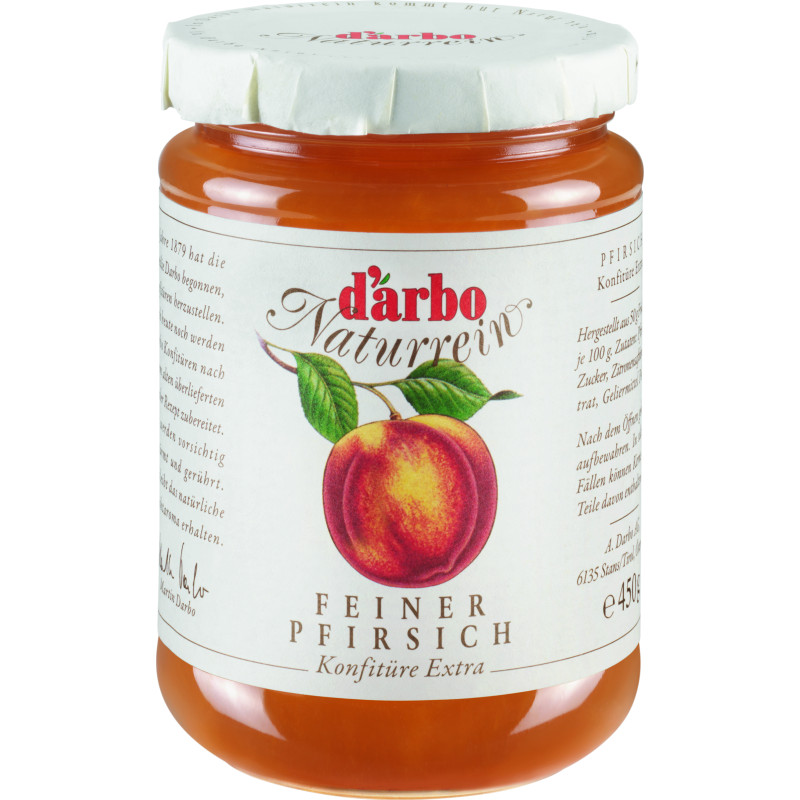 Darbo Naturrein Pfirsich-Konfitüre 450g