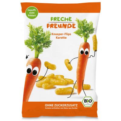 Cheeky Friends Organic "Crispy Flips Carrot" - 30 g - From 1 Year