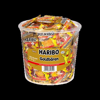 Haribo Fruit Gum Gold Bears Mini 100x 10g