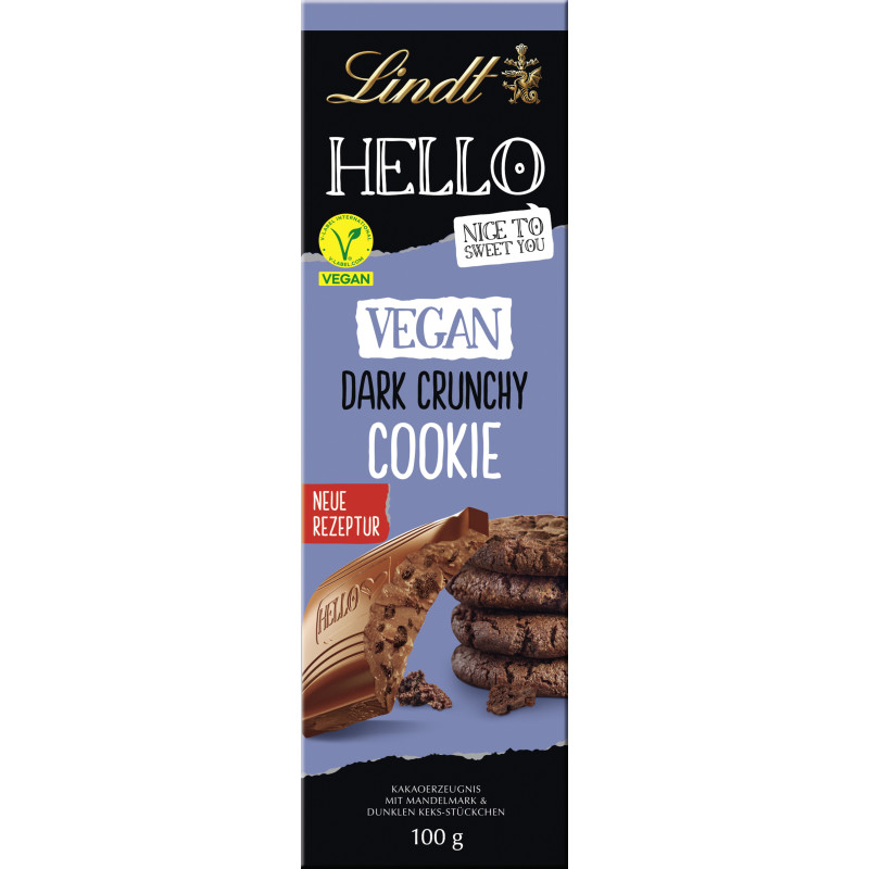 Lindt HELLO Vegan Cookie 100g