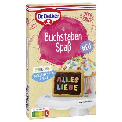Dr. Oetker Für Buchstaben Spaß Bunter Mix 50g