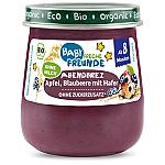Cheeky Friends Organic Jar Evening Porridge Apple, Blueberry with Oats 120g